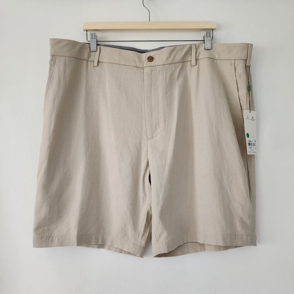 NEW Walter Hagen Club House Linen blend shorts khaki mens‎ size  42